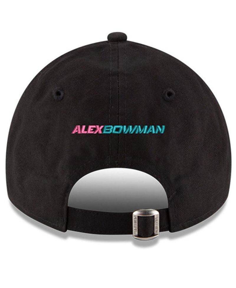 Men's Black Alex Bowman Enzyme Washed 9TWENTY Adjustable Hat