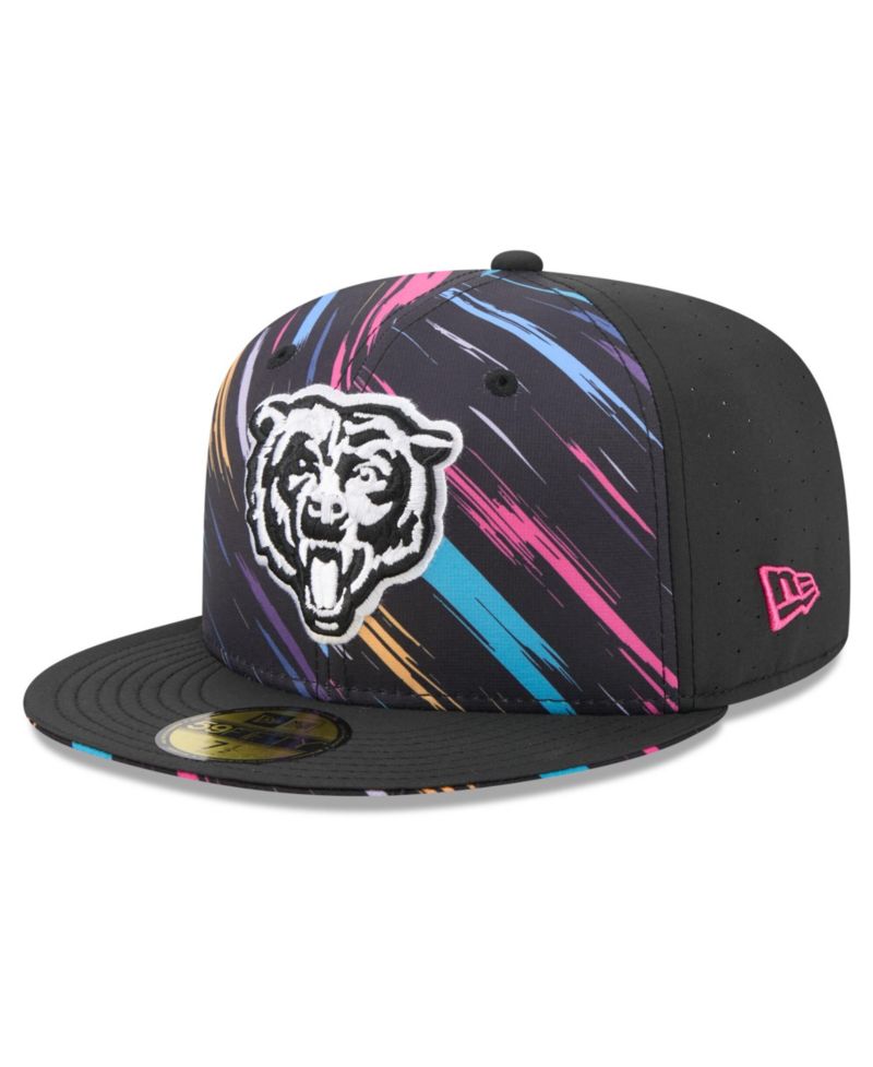 Men's Black Chicago Bears 2026 NFL Cruical Catch 59FIFTY Fitted Hat