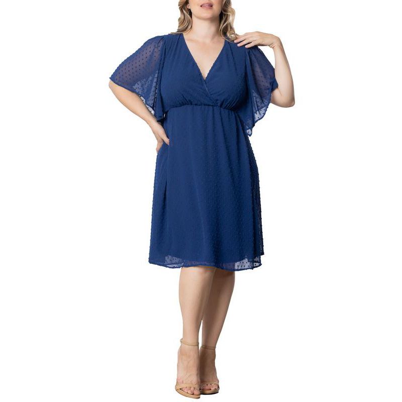 Plus Size Florence Flutter Sleeve Dress