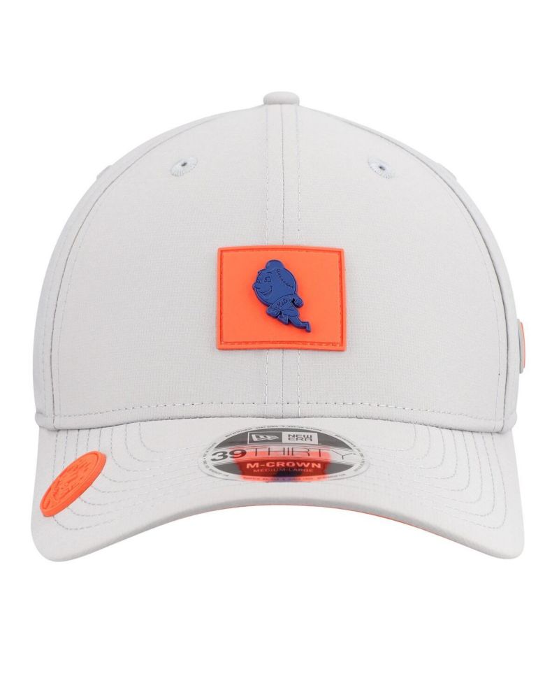 Men's Gray New York Mets 2026 Clubhouse Alternate 39THIRTY Flex Hat