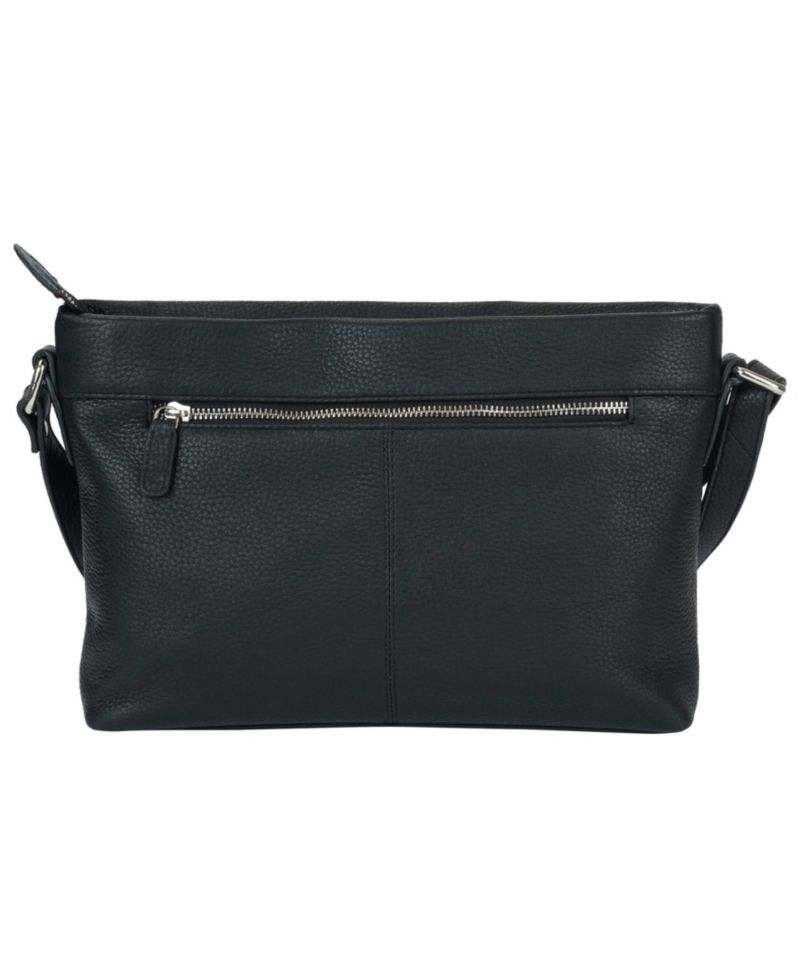 Pebble Loretta Leather Crossbody Handbag with Organizer