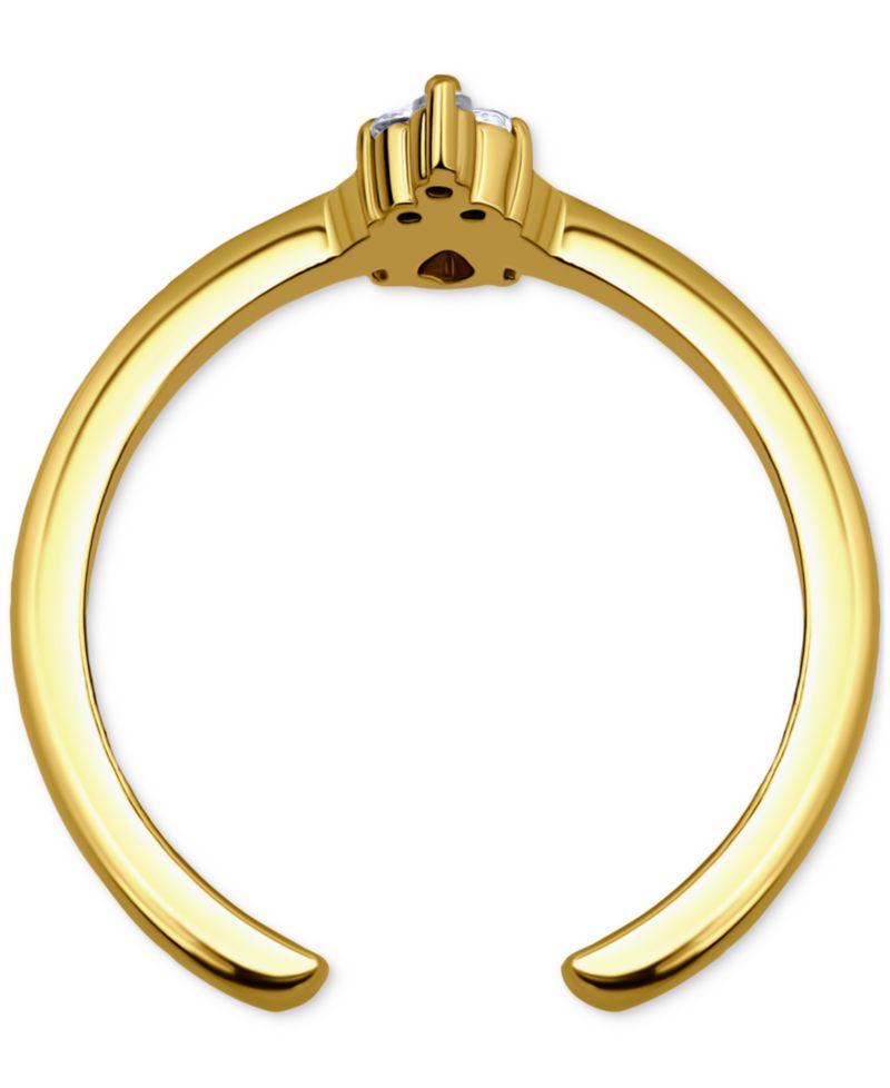 Cubic Zirconia Cluster Toe Ring