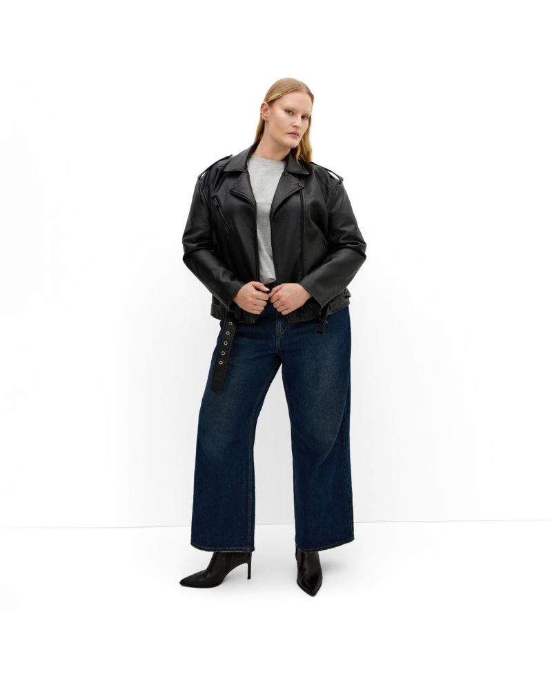 Plus Size Julie Zip Biker Jacket