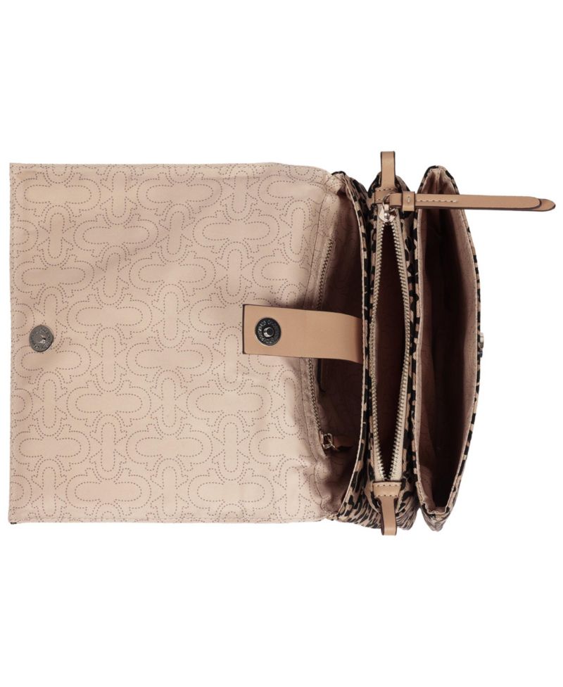 Women's Bling Logo Leopard Messenger Bag