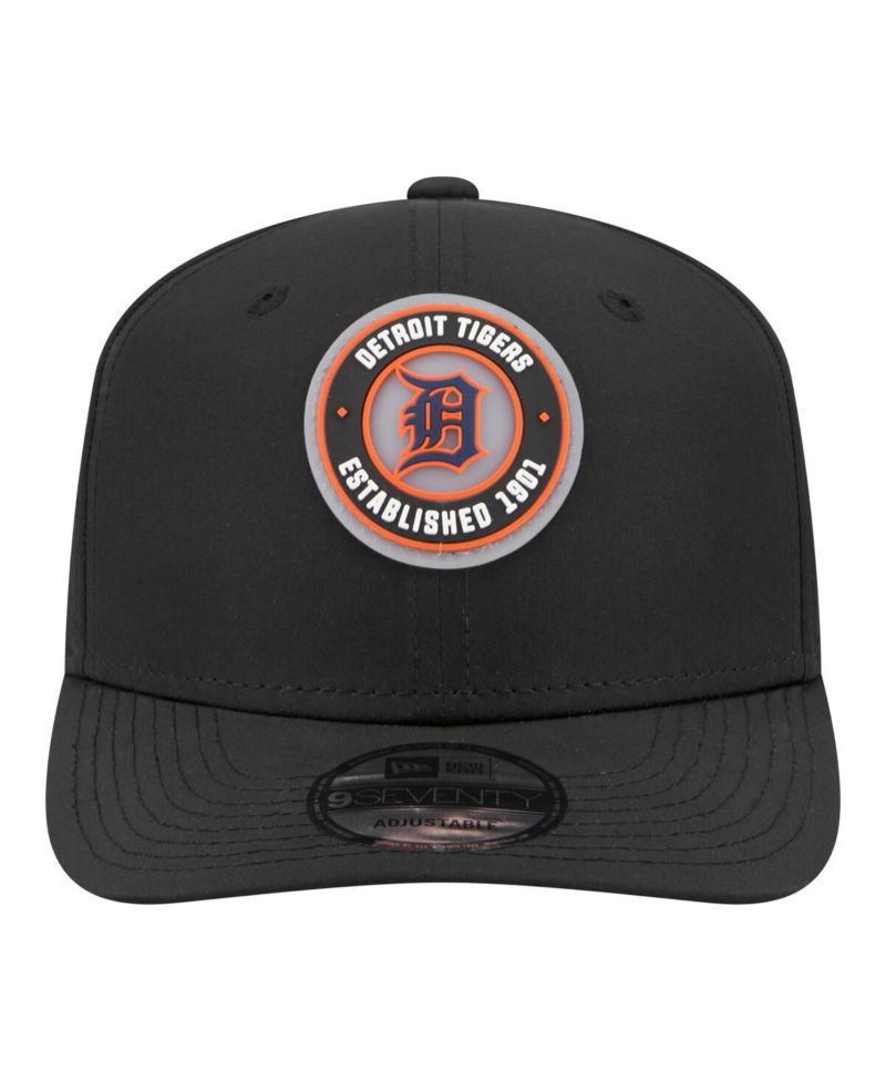 Men's Black Detroit Tigers Circle 9SEVENTY Adjustable Hat