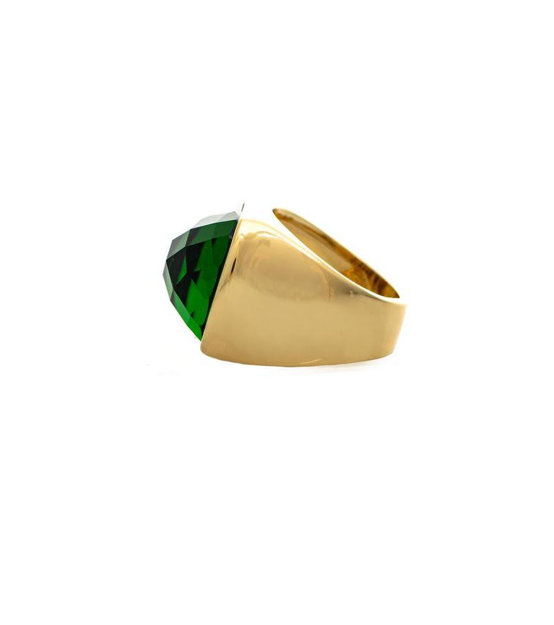 Cushion-Cut Cubic Zirconia Statement Ring