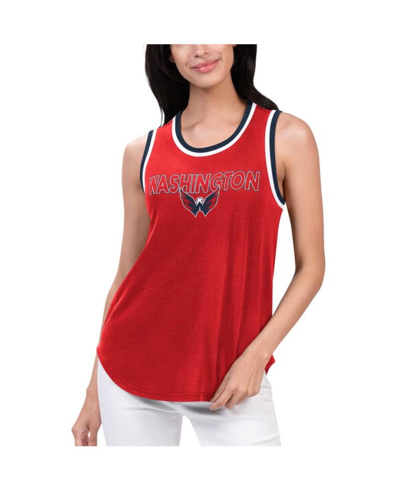 Women's Red Washington Capitals Strategy Tank Top