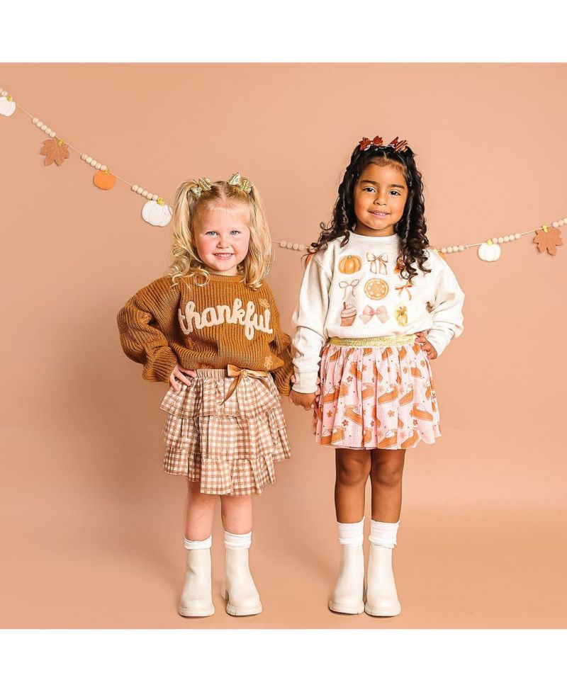 Baby Girls Pumpkin Pie Thanksgiving Tutu Skirt