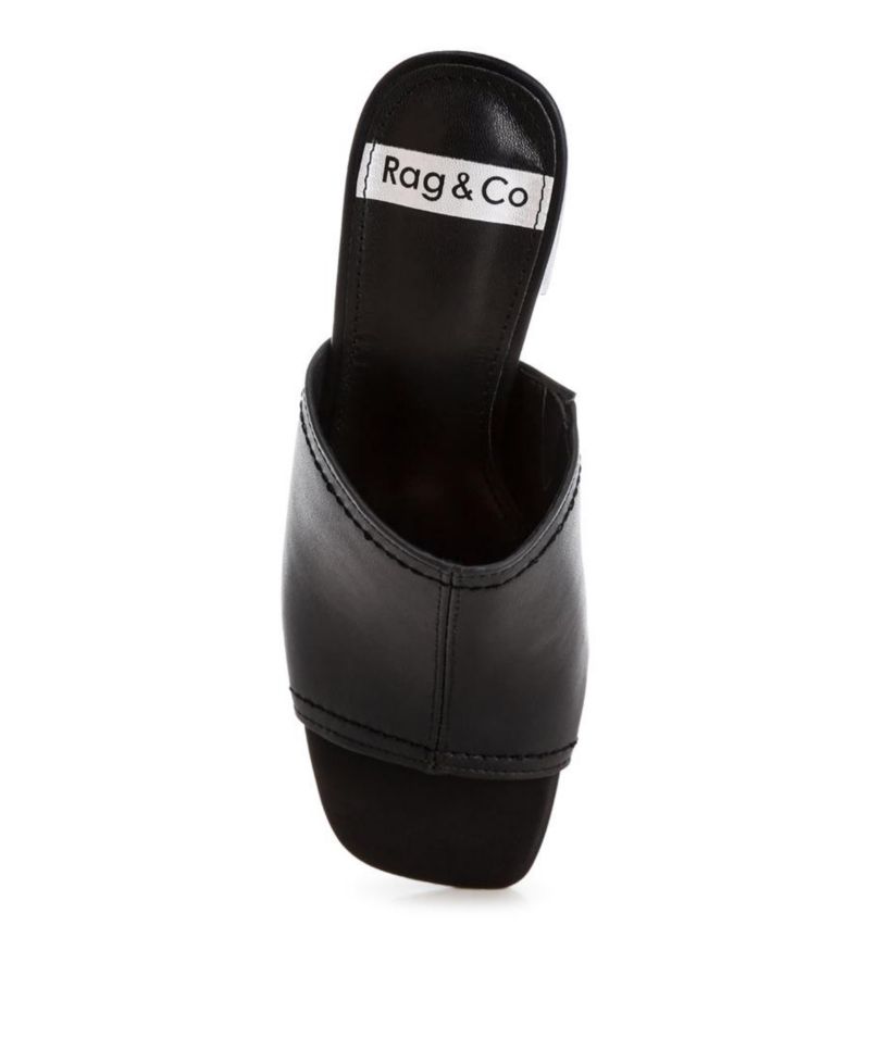 Rag and Co Womens Wuling Slip-On Soft Leather Heels