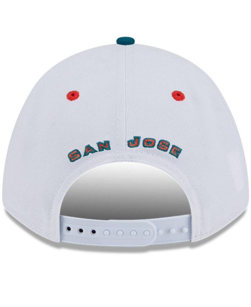 Men's White/Green San Jose Earthquakes 2025 Jersey Hook 9FORTY M-Crown Adjustable Hat