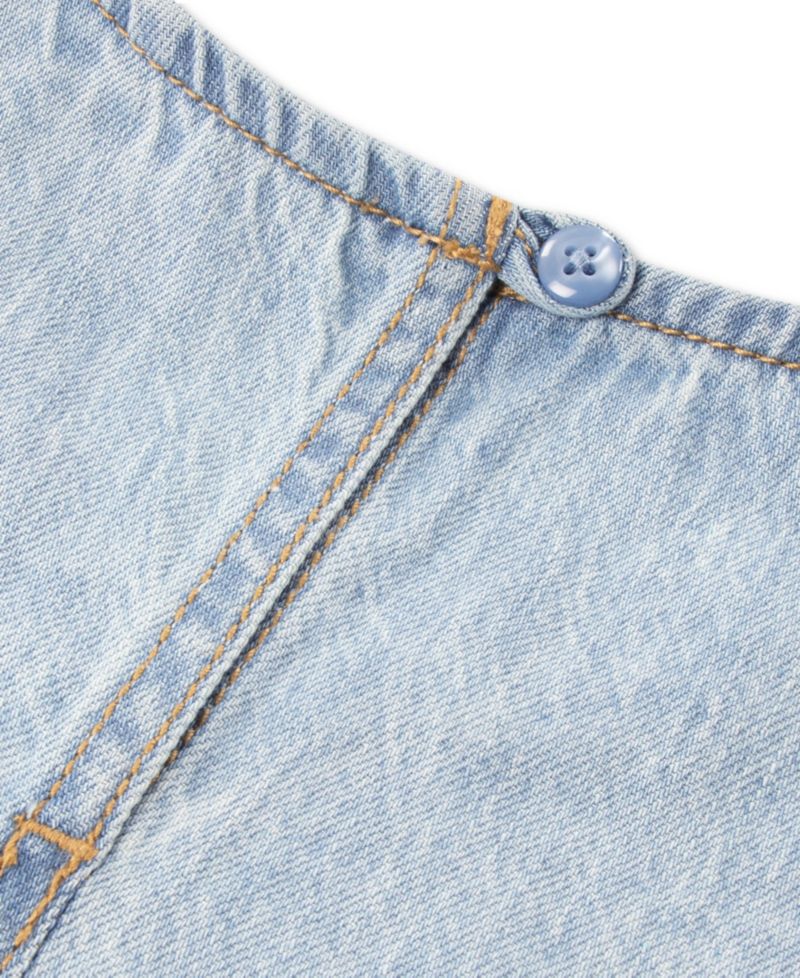 Baby Girls' Ruffle Top and Denim Pants, 2-Piece Set