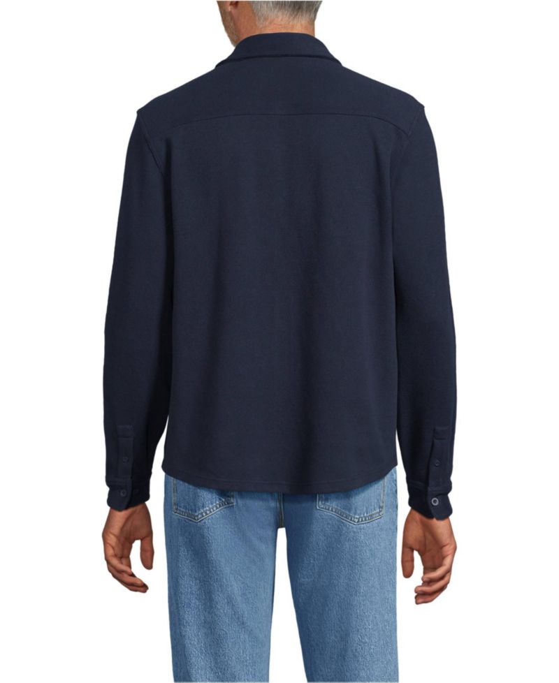 Men's Long Sleeve Bedford Button Through Utility Overshirt