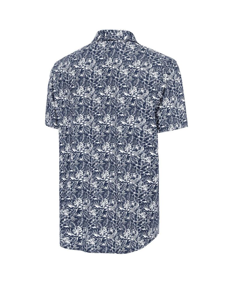 Men's Navy New York Yankees Resort Button-Up Shirt