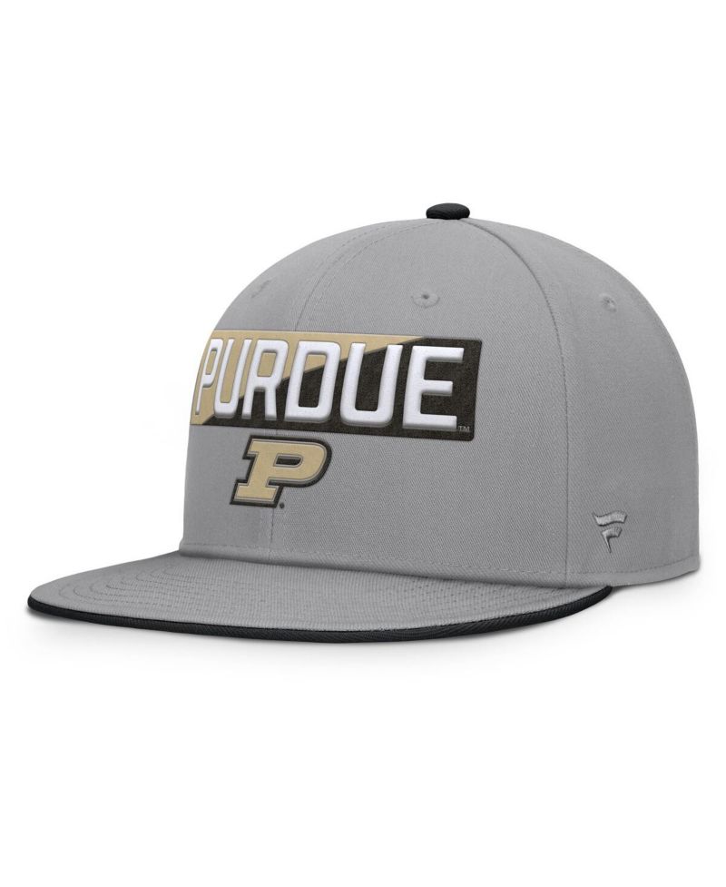 Men's Gray Purdue Boilermakers Duo Snapback Hat
