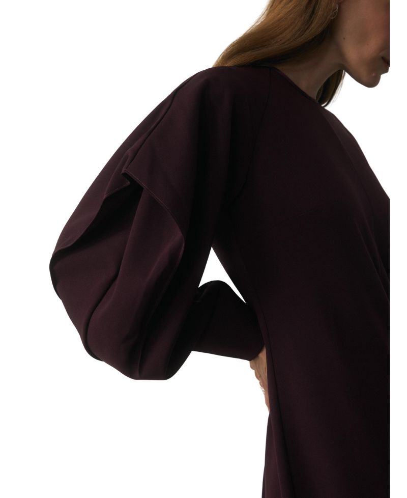 Women's Asti Long-Sleeve Puff-Sleeve Midi Dress