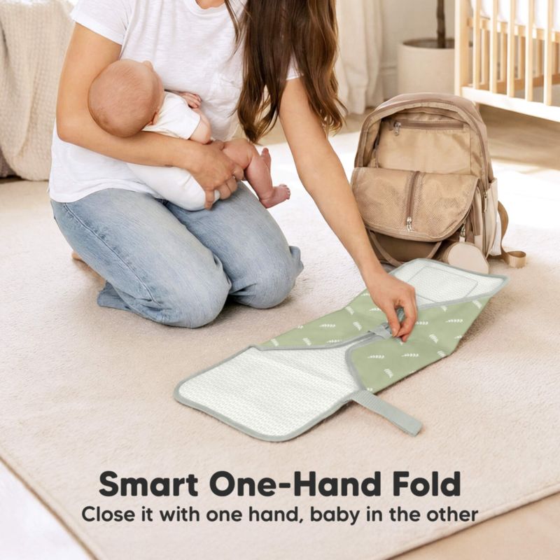 Flex Portable Changing Pad for Baby, Travel, Foldable Large Waterproof Baby Diaper Changing Mat for Diaper Bag