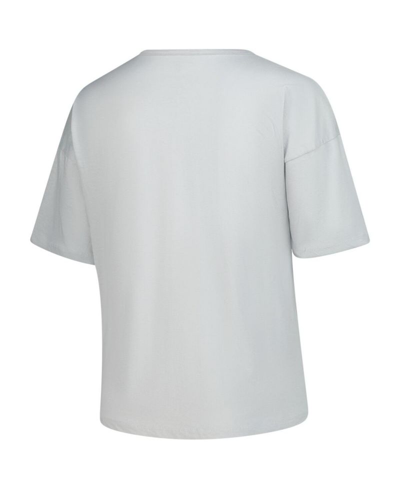 Women's Gray Florida State Seminoles Plus Size Winning Gear Notch Neck T-Shirt