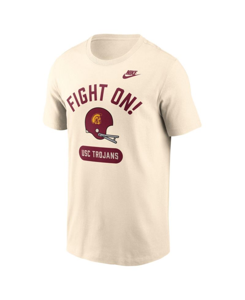 Men's USC Trojans Legacy Arch Helmet Screen Print Graphics T-Shirt
