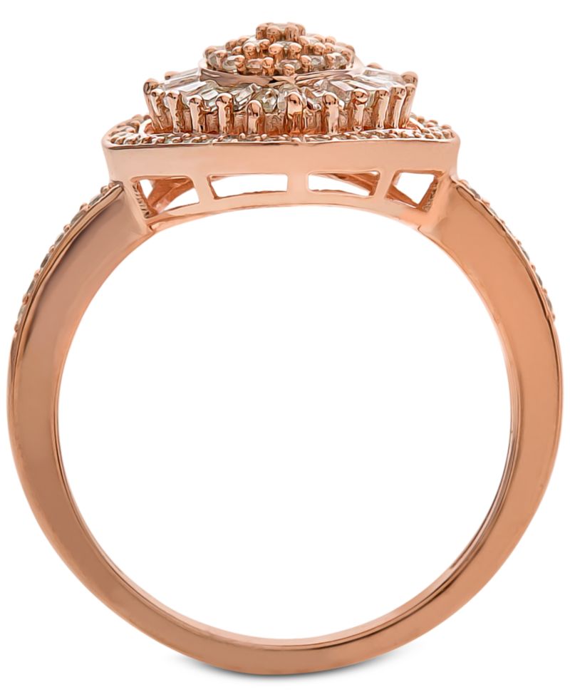 Diamond Heart Cluster Ring (1/2 ct. t.w.) in 14k White , Yellow or Rose Gold
