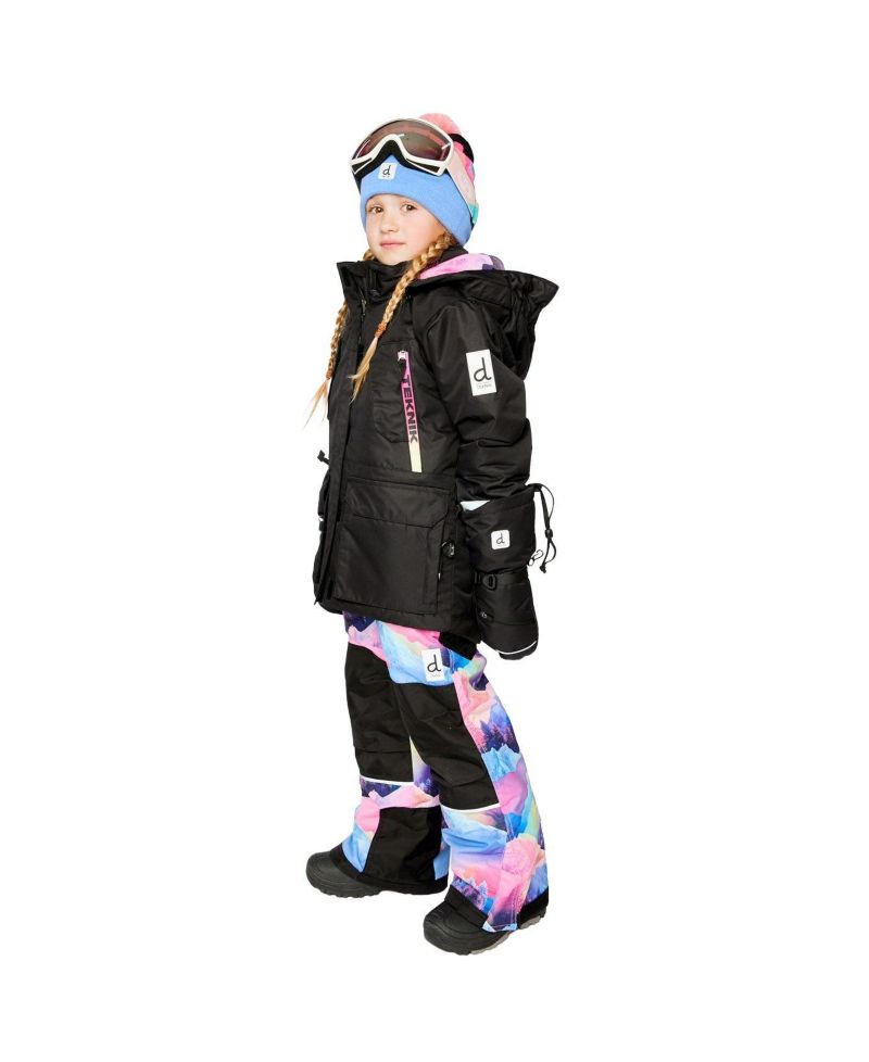 Little and Big Girl(6-16) Two Piece Teknik Snowsuit Print with Mountains