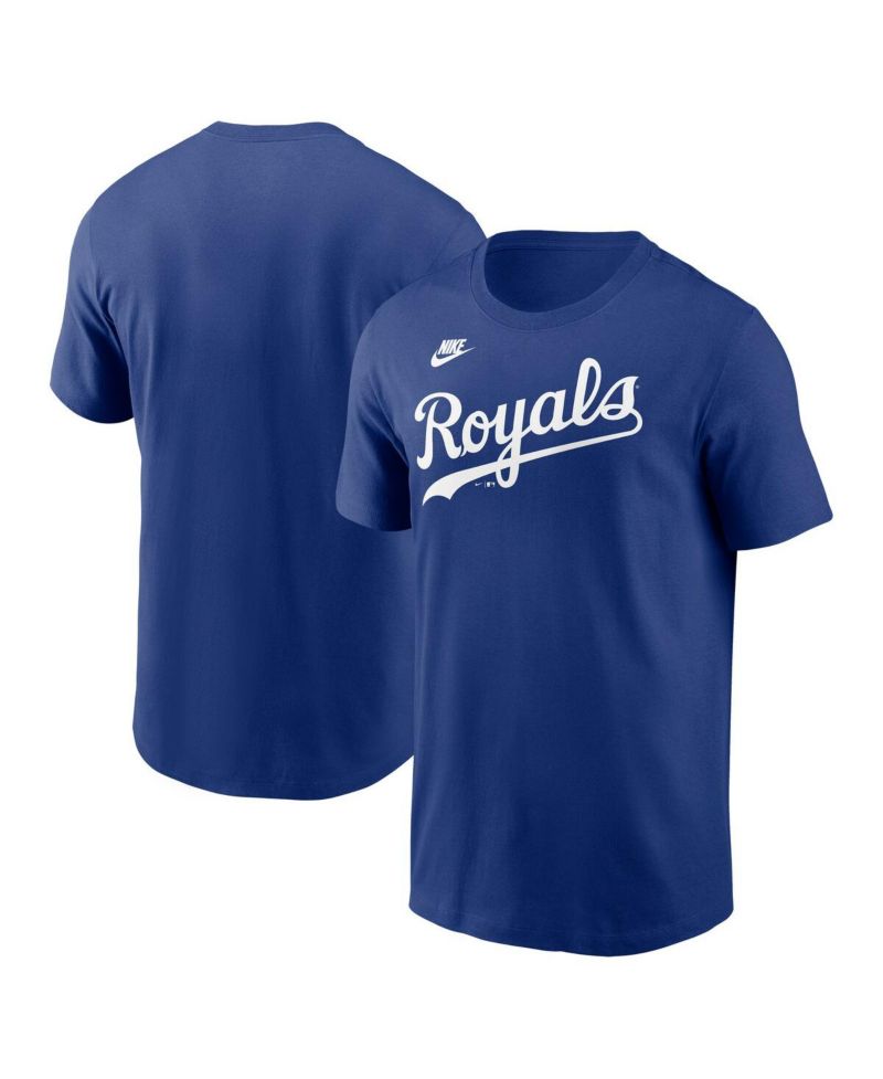 Men's Royal Kansas City Royals Cooperstown Wordmark T-Shirt
