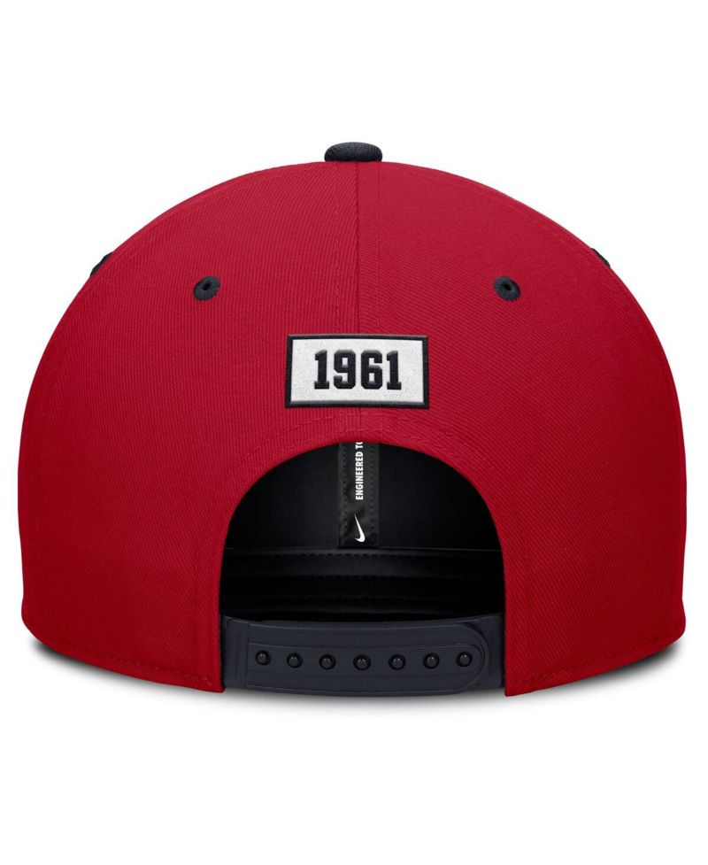 Men's Red/Navy California Angels Cooperstown Collection Pro Performance Snapback Hat
