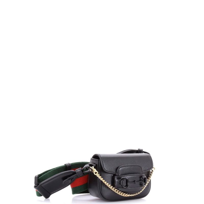 Horsebit 1955 Flap Wallet with Strap Leather