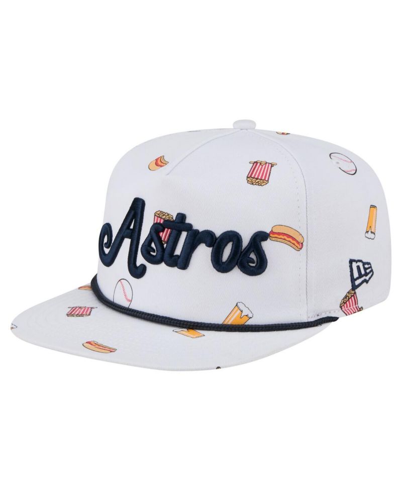 Men's White Houston Astros Team Cheer Rope 19TWENTY Adjustable Hat
