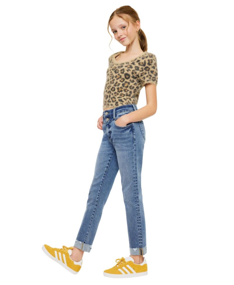 Big Girls Kate High Rise Slim Straight Jeans