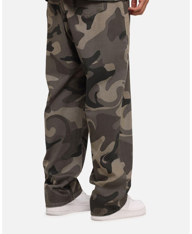 Men's Washed Camo Pants