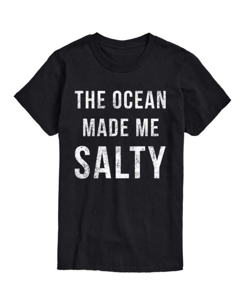 Men's Instant Message The Ocean Made Me Salty Graphic T-Shirt