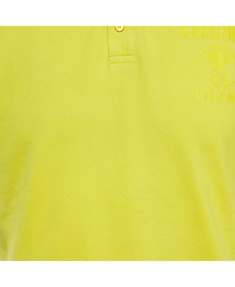 Men's Couture Yellow Cotton Pique Polo T-Shirt