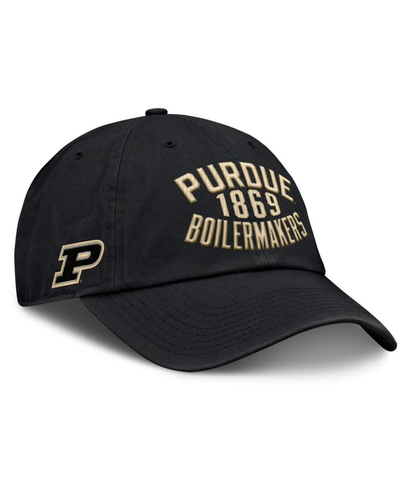 Men's Black Purdue Boilermakers Archer Adjustable Hat