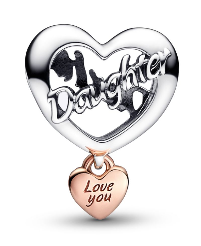Sterling Silver Love You Heart Charm