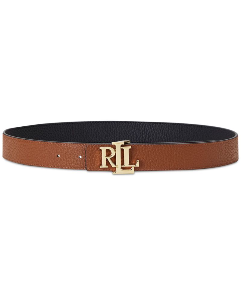 Women's Logo Reversible Pebbled Leather Belt