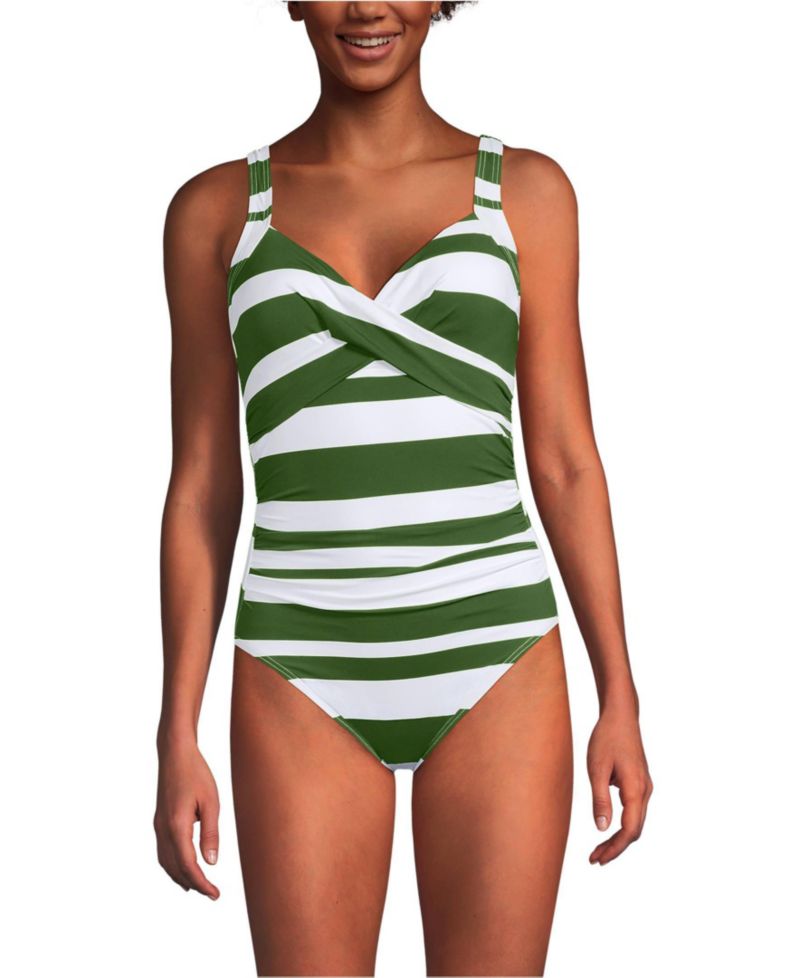 Women's Sweetheart Underwire Wrap One Piece Swimsuit