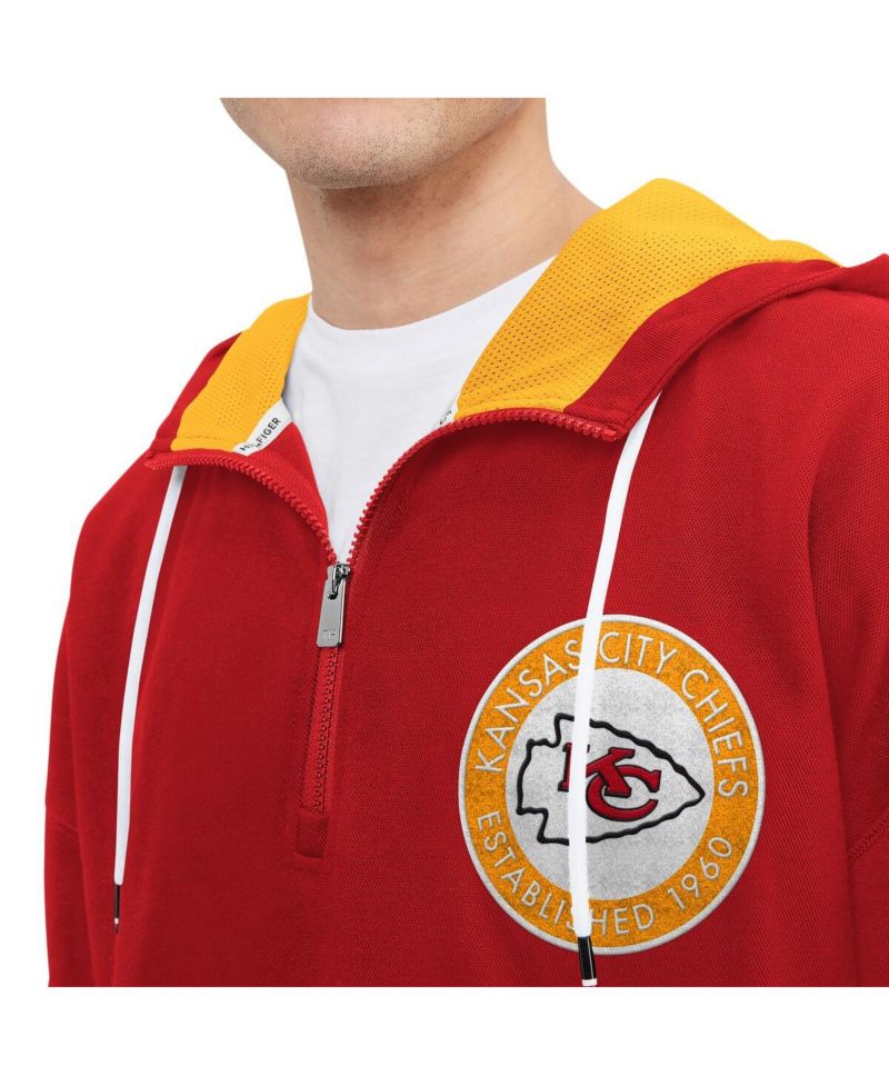 Men's Red Kansas City Chiefs Aaron Quarter-Zip Hoodie