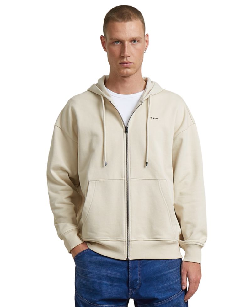 Men's Back Graphic Hooded Zip Sweatshirt