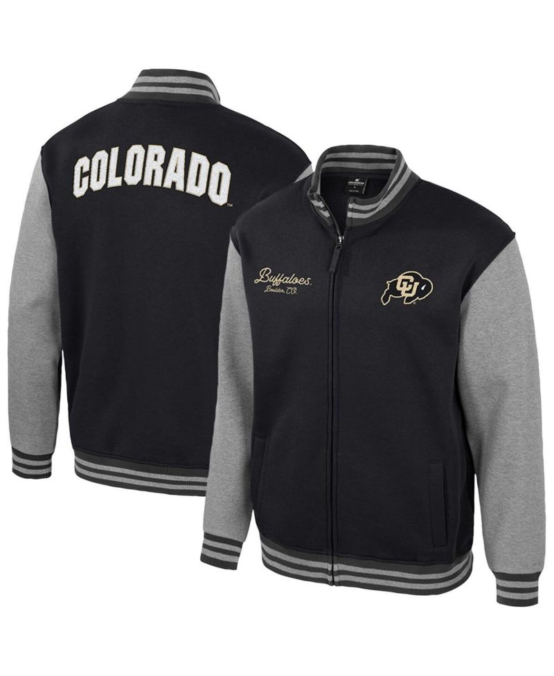 Men's Black Colorado Buffaloes Ambi-Turner Full-Zip Varsity Jacket