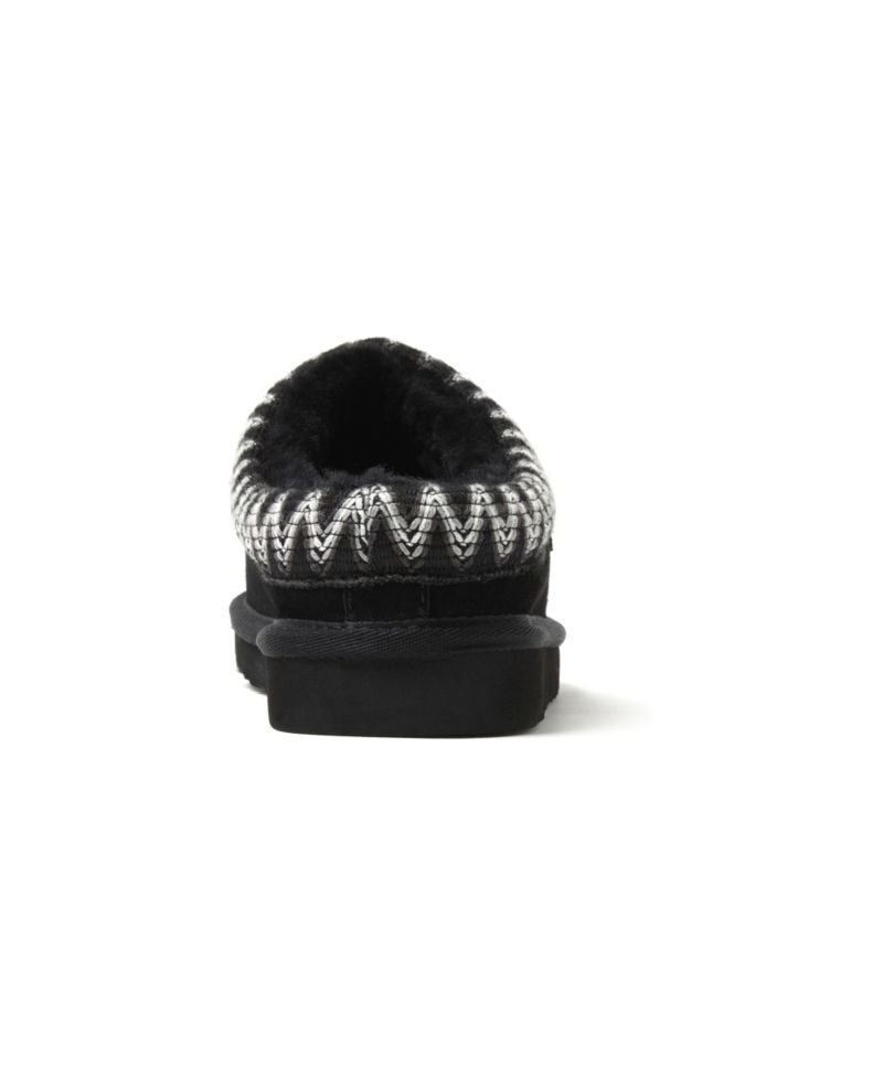 Women's Fireside Greta Genuine Shearling Clog Slipper with Embroidery