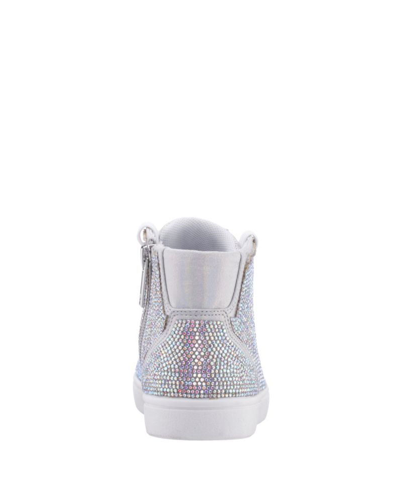 Girls Side Zip High Top Athletic Shoes