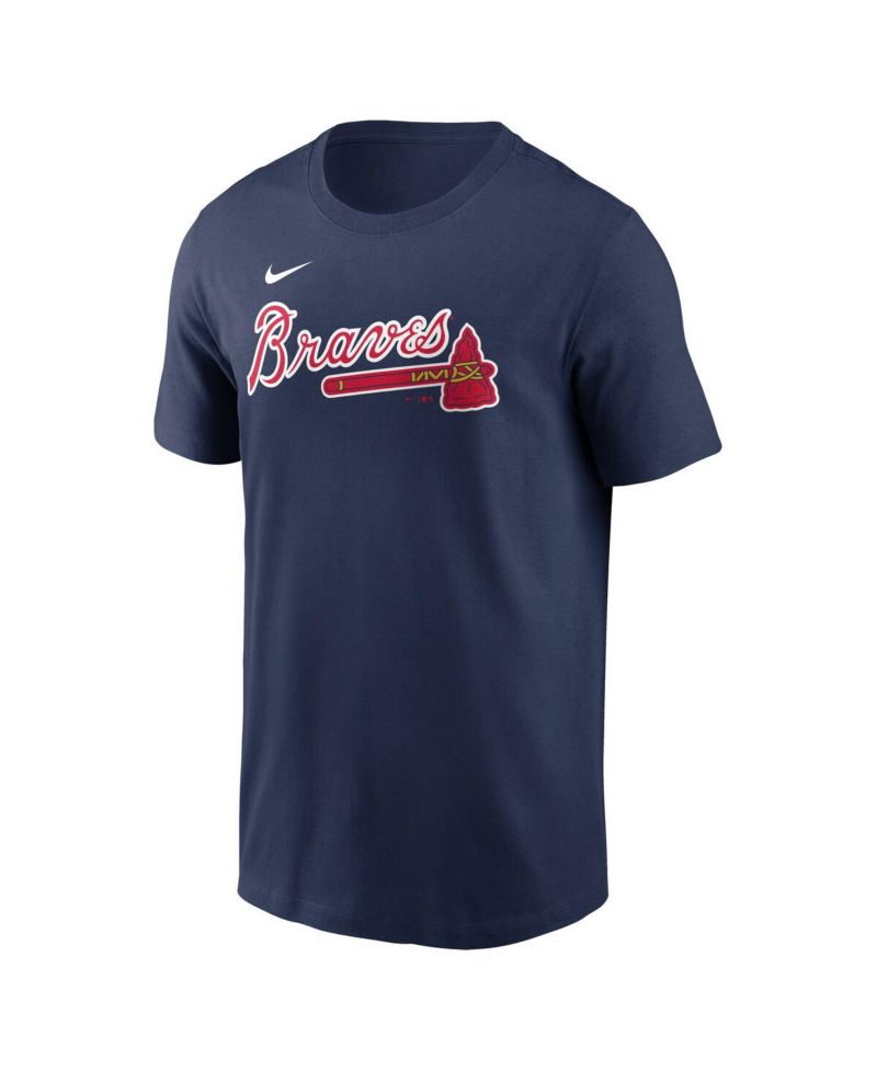 Men's Austin Riley Navy Atlanta Braves Fuse Name & Number T-Shirt