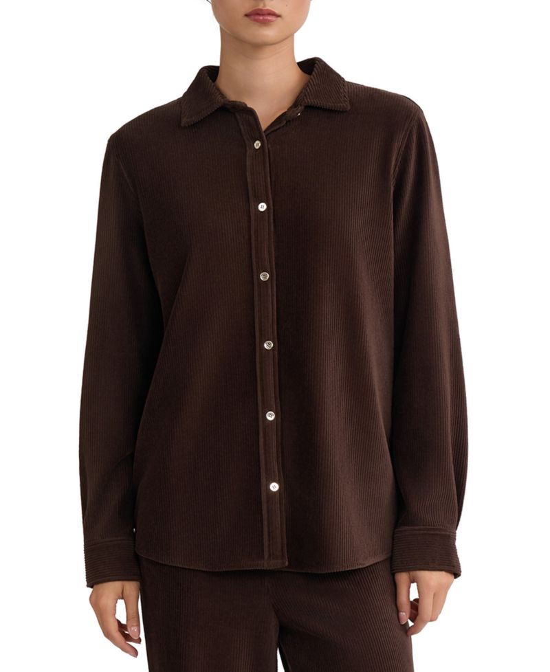 Women's Long-Sleeve Corduroy Shirt
