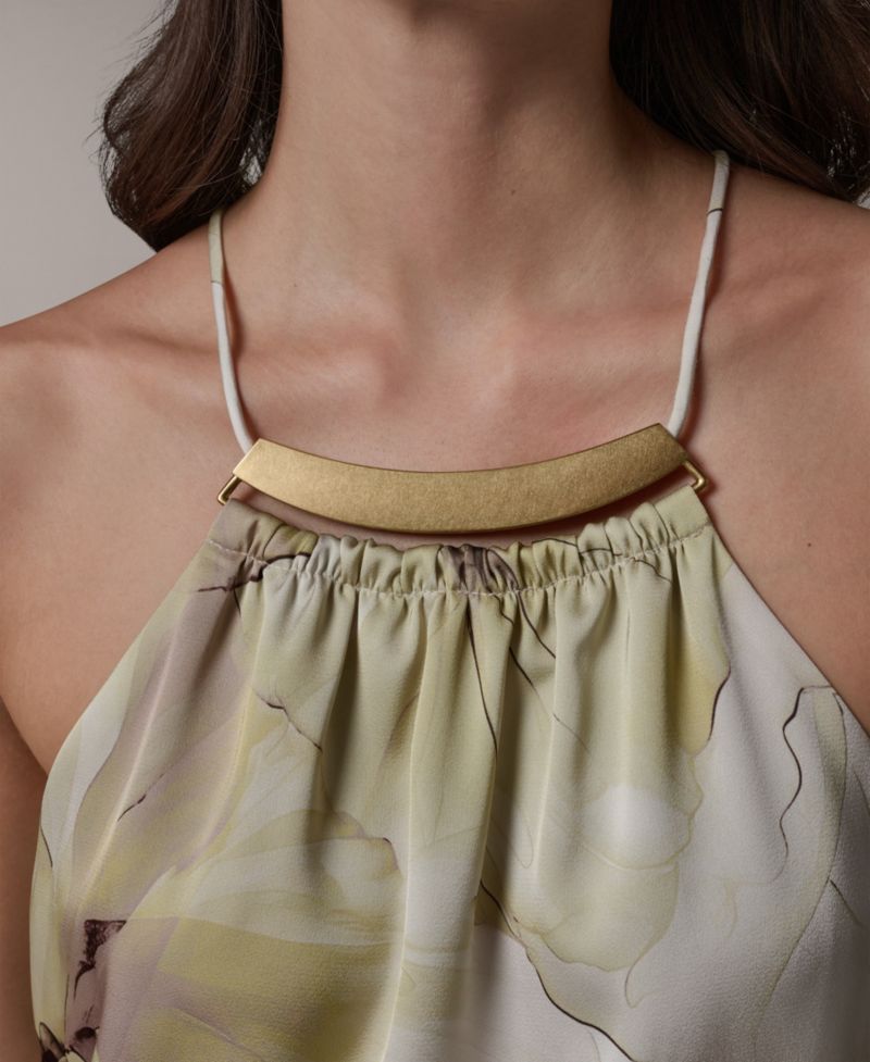 Women's Sleeveless Halter Neck Top
