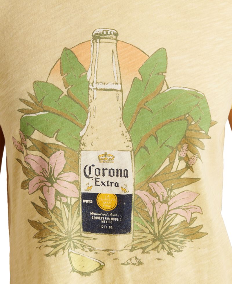 Women's Cotton Tropical Corona Graphic T-Shirt
