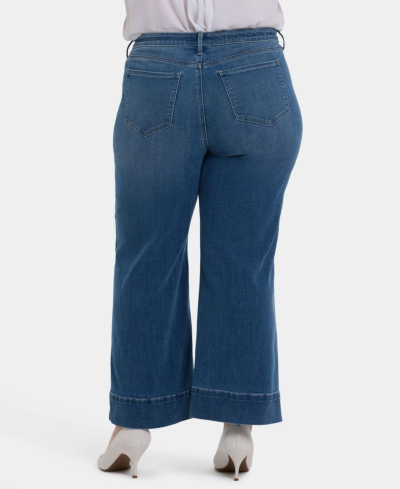 Plus Size Teresa Wide Leg Ankle Jeans