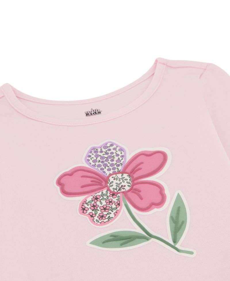 Toddler & Girls' 4-6x Flare-Leg Long-Sleeve Puff-Glitter Vest, T-Shirt and Leggings, 3-Piece Set