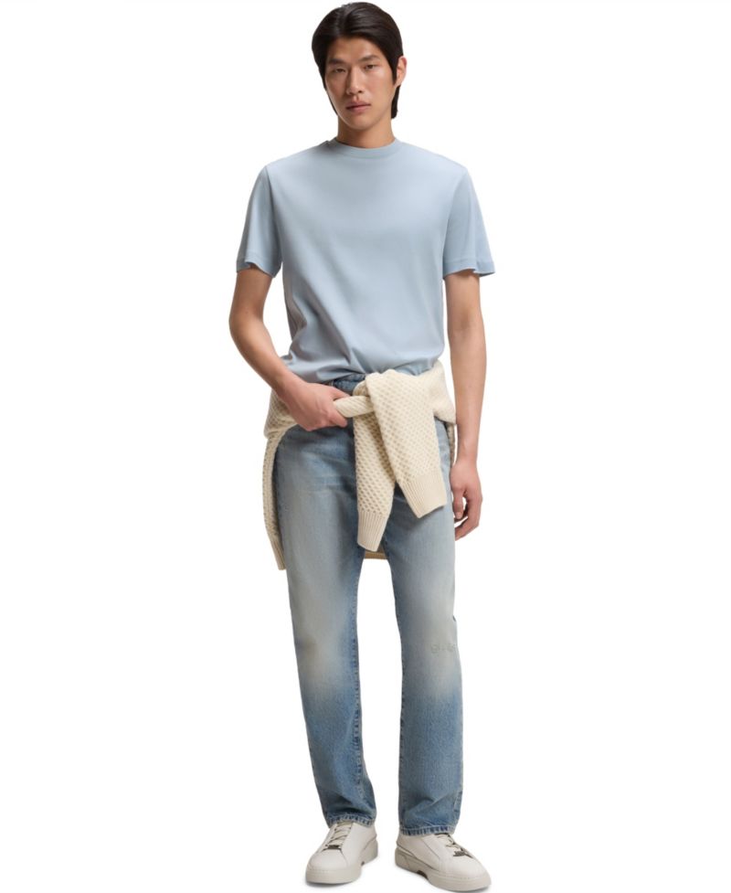 Men's Regular-Fit Mercerized-Cotton T-Shirt