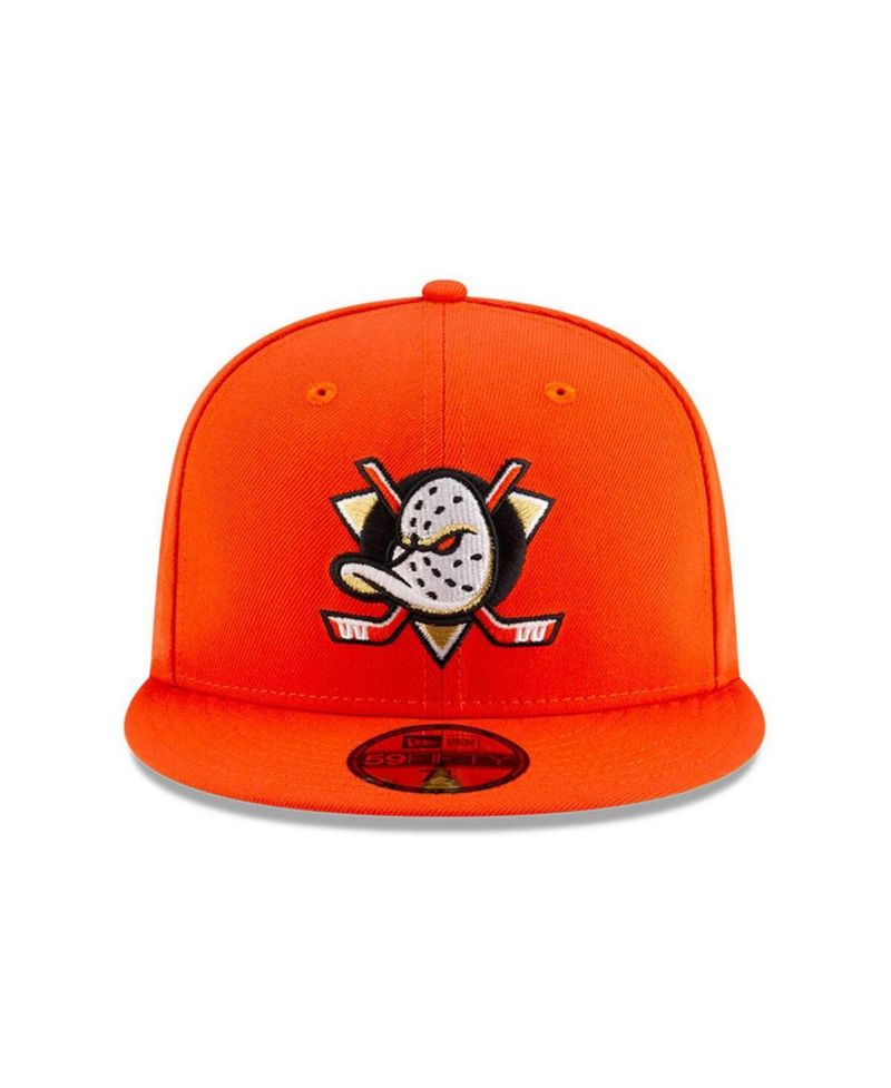 Men's Orange Anaheim Ducks Core 59FIFTY Fitted Hat