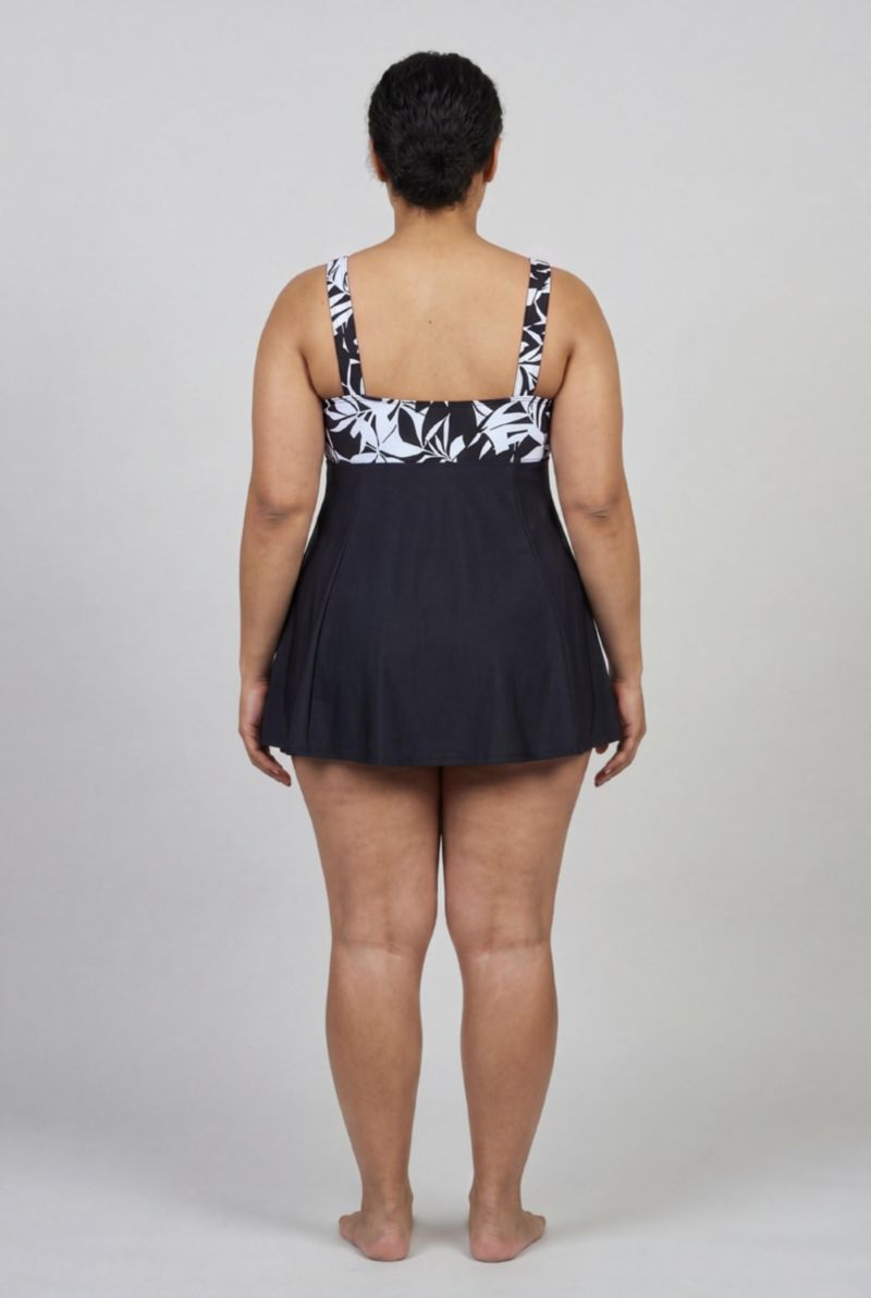 Women's Tie Front V-Neck Swimdress